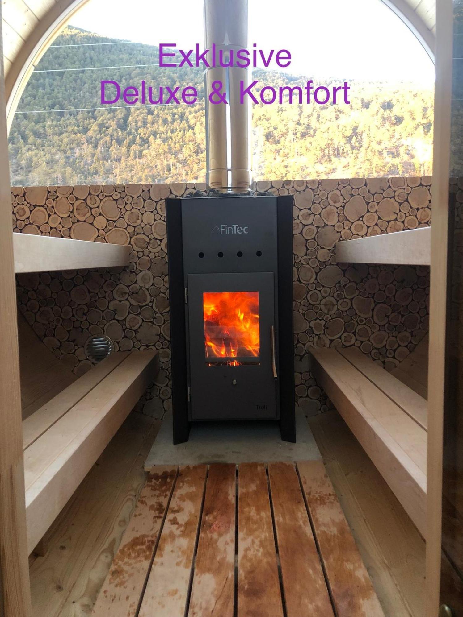 Deluxefort Fuer 10 Gaeste Mit Eigenem Whirlpool Und Fasssauna Imst Exterior foto